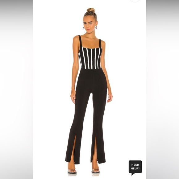 🆕 MISHA Kyanni Bodysuit in Black & Ivory - Picture 5 of 13